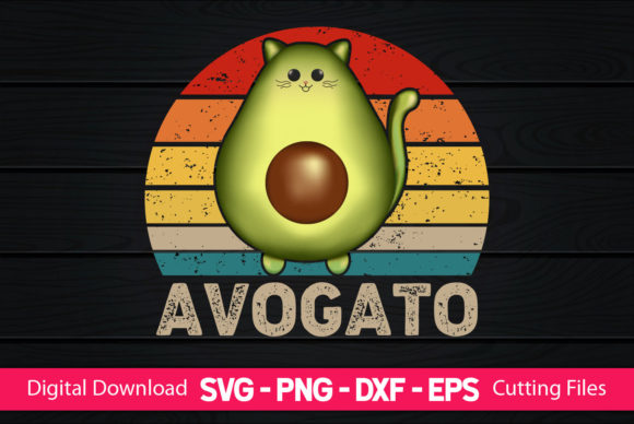 Avogato Funny Avocado Gifts: A Graphic Design Asset for Crafts