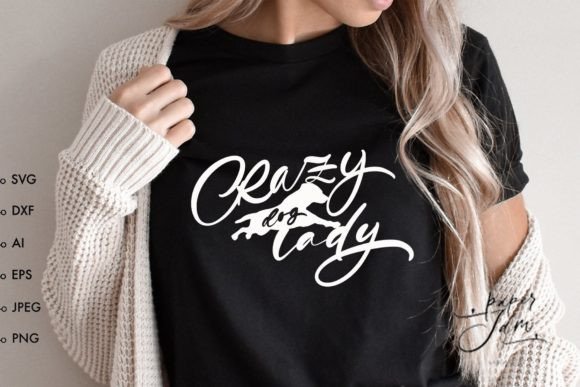 Dog Mom Svg Crazy Dog Lady Svg Png Graphics and Crafts