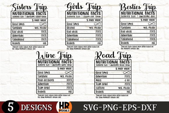 Funny Girls Trip Nutrition Fact Bundle: A Crafts and Graphics Review