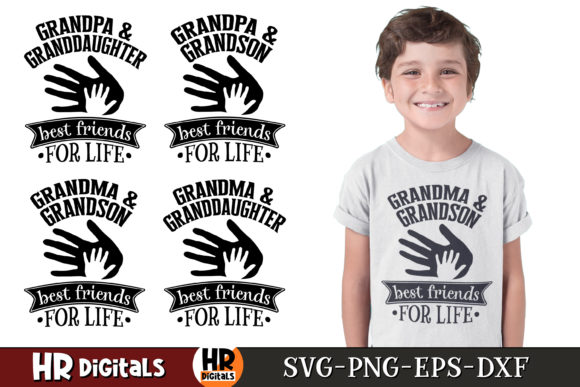 Grandma Grandpa Best Friends for Life Graphics in Crafts