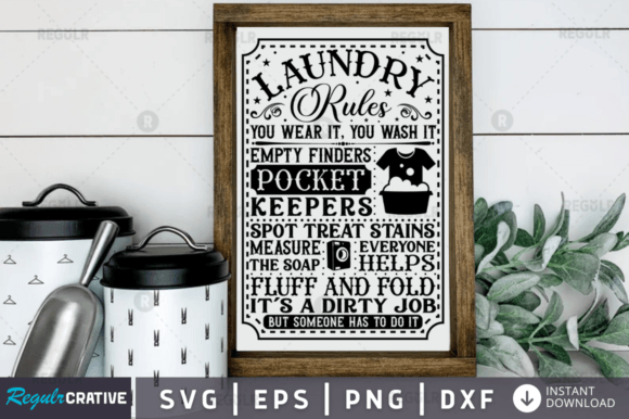 Laundry Rules You: A Graphic Design Asset for Crafts and Content
