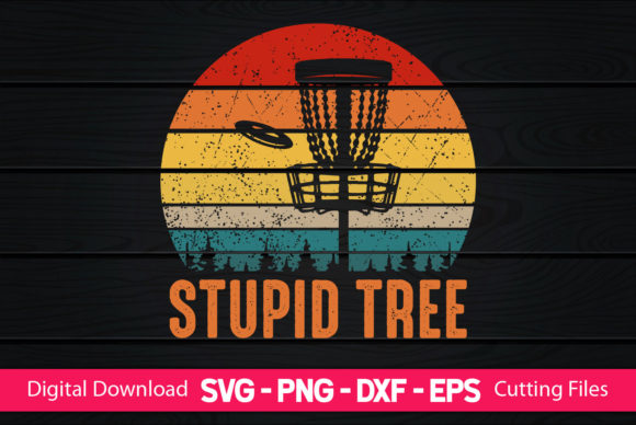 Stupid Tree Funny Dice Golf Graphics for Crafts and Content